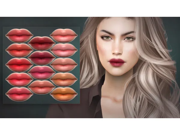 Alpha CRYSTAL LIPSTICK by Remussirion - The Sims 4 Custom Content