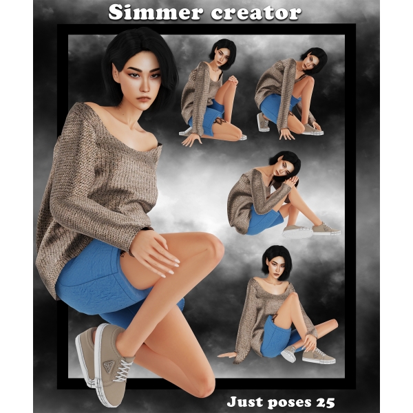 Mix Just poses 25 by simmer_creator - The Sims 4 Custom Content