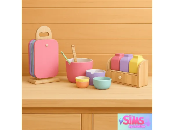Mix CREATIVE PREP STATION by LaraSims4 - The Sims 4 Custom Content