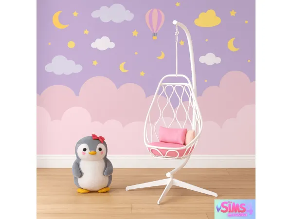 Mix KIDS CHAIR AND PENGUIN by LaraSims4 - The Sims 4 Custom Content