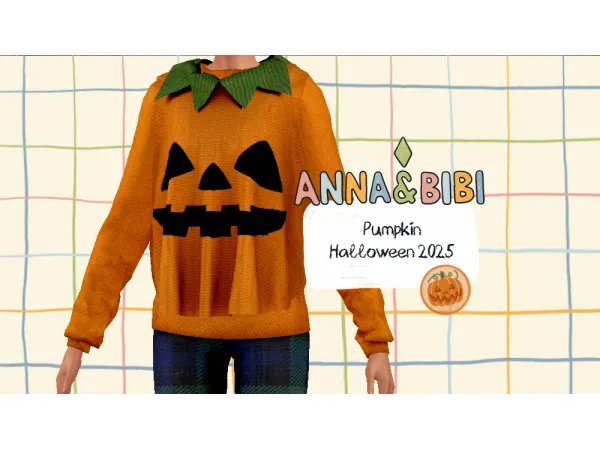 Alpha Pumpkin Halloween 2025 Anna&Bibi - The Sims 4 custom content