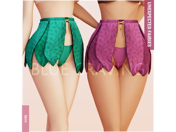 Blue Craving - Fairy Leaves Skirt