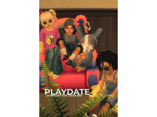 Maxis Match PLAYDATE SET toddlers by Bailey_cc - The Sims 4 Custom Content