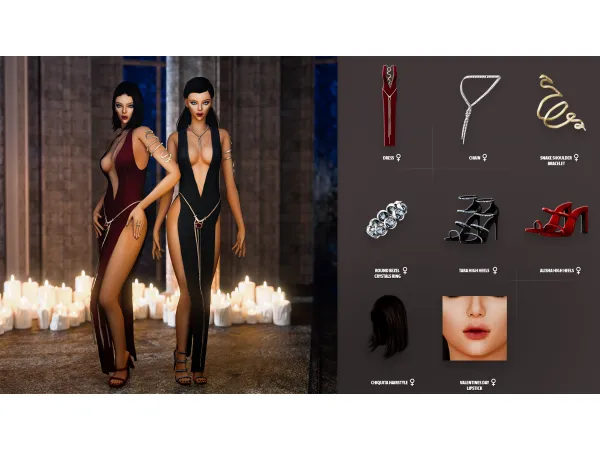 Alpha Creepy Slithery Lookbook - The Sims 4 Custom Content