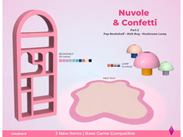 Maxis Match Nuvole Confetti PT2 by rimshard - The Sims 4 Custom Content