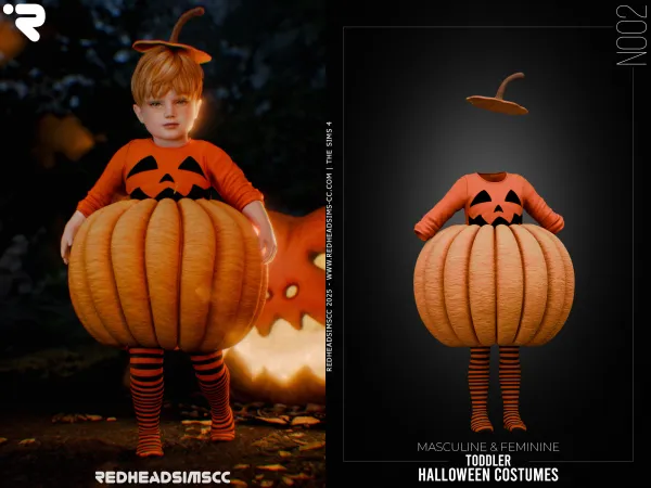 Alpha PU HALLOWEEN COSTUMES N002 - The Sims 4 Custom Content