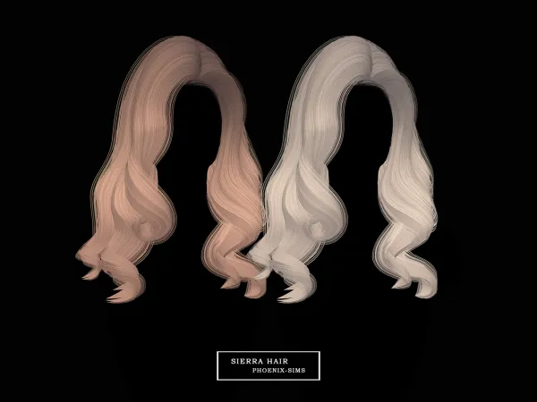 Alpha Sierra Hair - The Sims 4 Custom Content