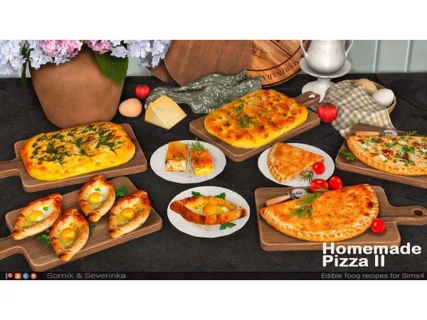 Alpha Homemade Pizza Part 2 by Somik_Severinka - The Sims 4 Custom Content