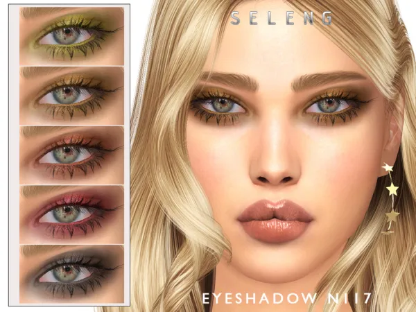 Alpha Eyeshadow N117 by Seleng - The Sims 4 Custom Content