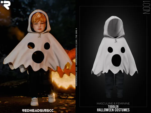 Alpha PU HALLOWEEN COSTUMES N001 - The Sims 4 Custom Content