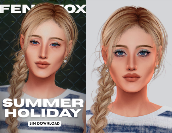 Mix Summer Holiday Townie Makeover by fenixfox - The Sims 4 Custom Content
