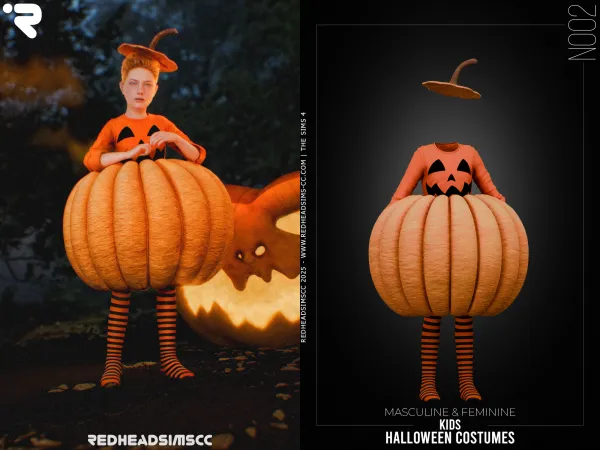 Alpha CU HALLOWEEN COSTUMES N002 - The Sims 4 Custom Content