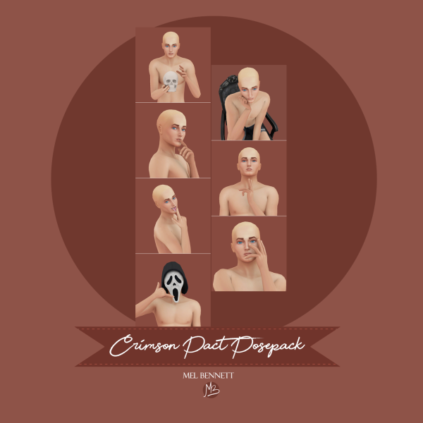 Mix Crimson Pact Posepack by melbennett - The Sims 4 Custom Content