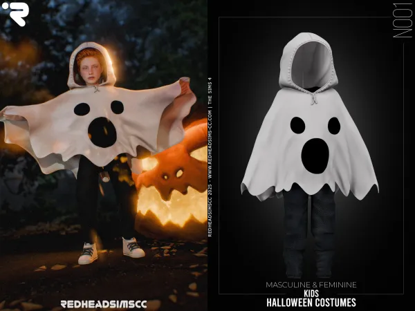 Alpha CU HALLOWEEN COSTUMES N001 - The Sims 4 Custom Content
