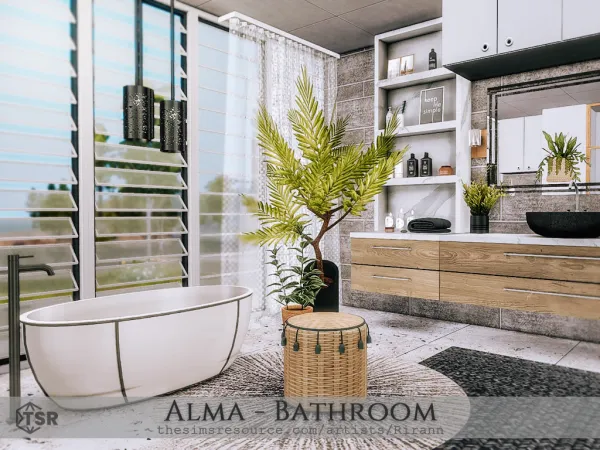 Alpha Alma Bathroom - The Sims 4 Custom Content