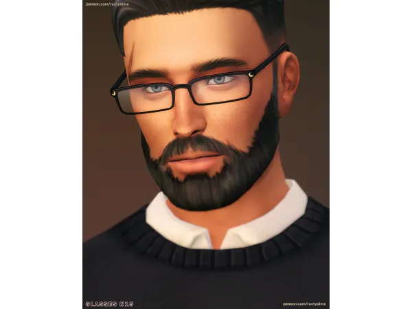 Maxis Match Glasses N15 N17 by rustysims - The Sims 4 Custom Content