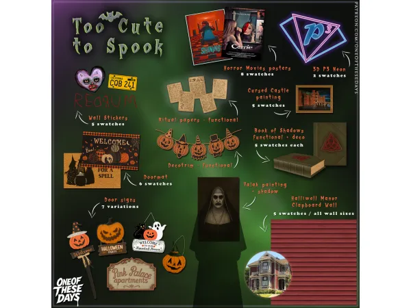 Alpha OOTD BuildBuy Too Cute To Spook - The Sims 4 custom content