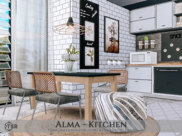 Alpha Alma Kitchen - The Sims 4 Custom Content