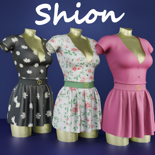 Alpha Shion Nikkie Dress by shion_sims - The Sims 4 Custom Content