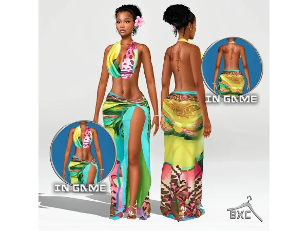 Alpha BORA BORA SET by Baddiexsimmer - The Sims 4 Custom Content