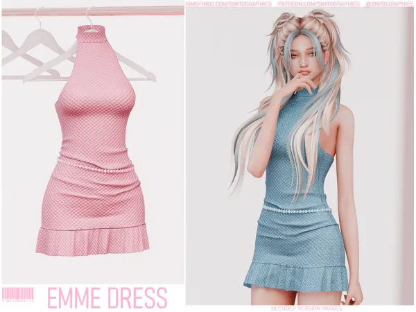 Mix Emme Dress - The Sims 4 Custom Content