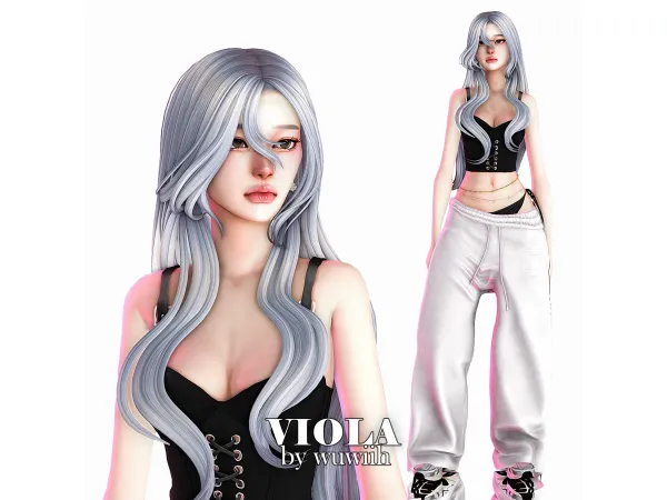 Maxis Match Viola by wuwiih01 - The Sims 4 Custom Content