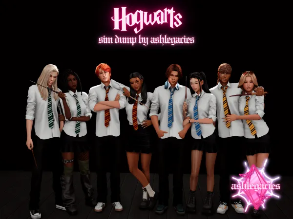 Mix Hogwarts Sim Dump - The Sims 4 Custom Content