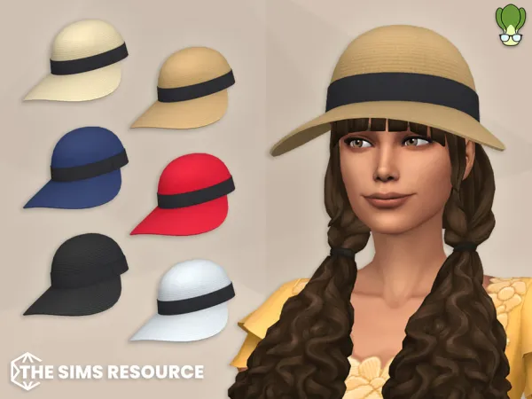 Straw Sun Cap by kapakijo