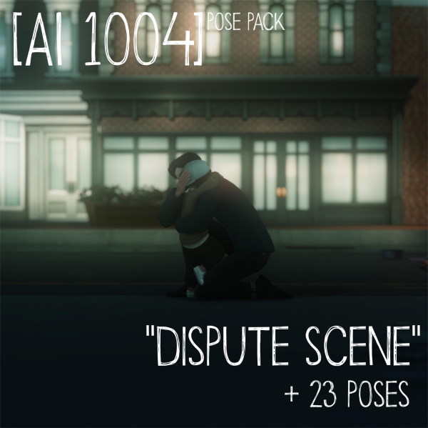 Mix Dispute scene by simsfinds - The Sims 4 Custom Content