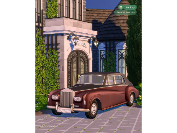 Maxis Match Ink Ivy Aristocrat Ride by oliolicc - The Sims 4 Custom Content