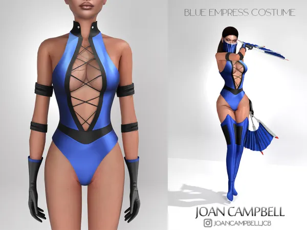 Alpha BLUE EMPRESS COSTUME by thesimsresource - The Sims 4 Custom Content
