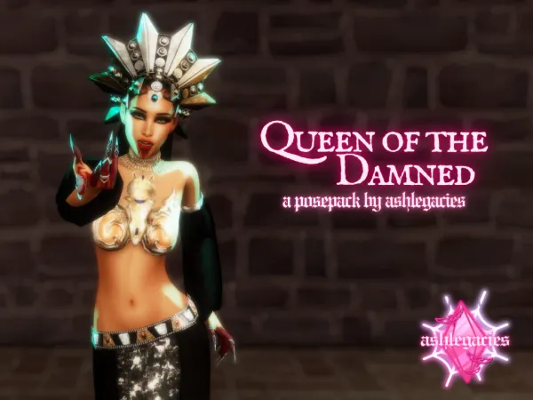 Mix Queen of the Damned Posepack - The Sims 4 Custom Content