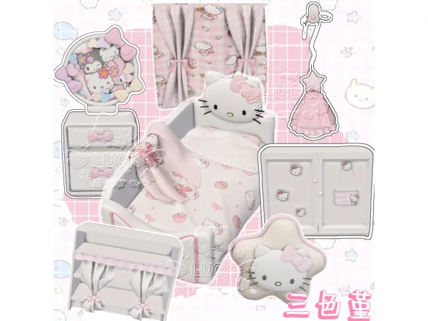 Maxis Match Kitty's little nest by LUCK66 - The Sims 4 custom content