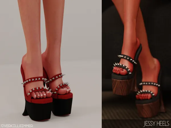 Alpha Jessy heels - The Sims 4 Custom Content