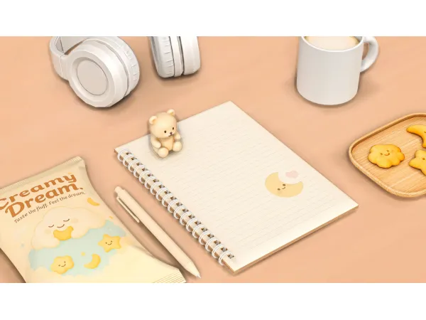 Maxis Match Desk Clutter Set by cheezblast - The Sims 4 custom content