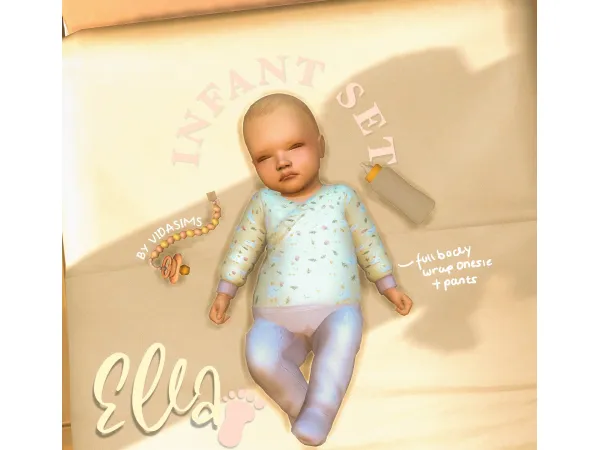 Maxis Match ELLA SET infants by vidasimss - The Sims 4 Custom Content