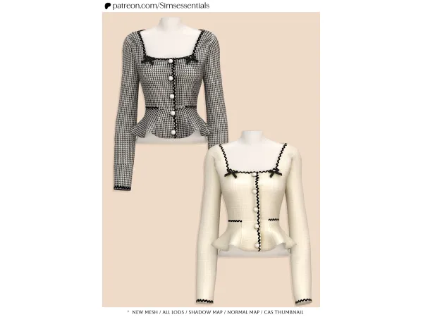 Alpha Corinne Top by Simsessentials - The Sims 4 Custom Content