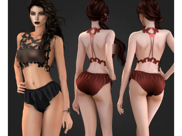 Alpha Creepy Sleepy 2 Top - The Sims 4 Custom Content