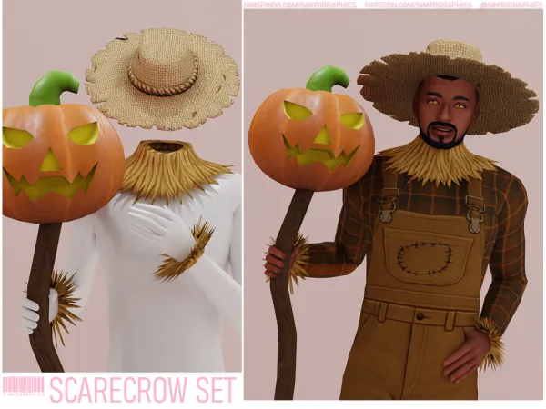 Maxis Match Scarecrow Set - The Sims 4 Custom Content