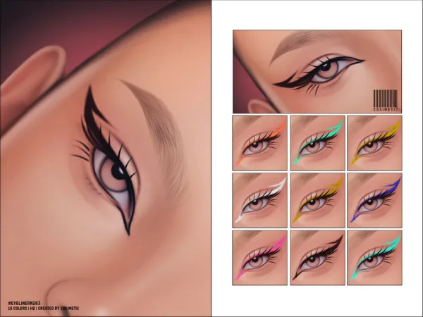 Maxis Match EYELINER N263 by cosimetic - The Sims 4 Custom Content