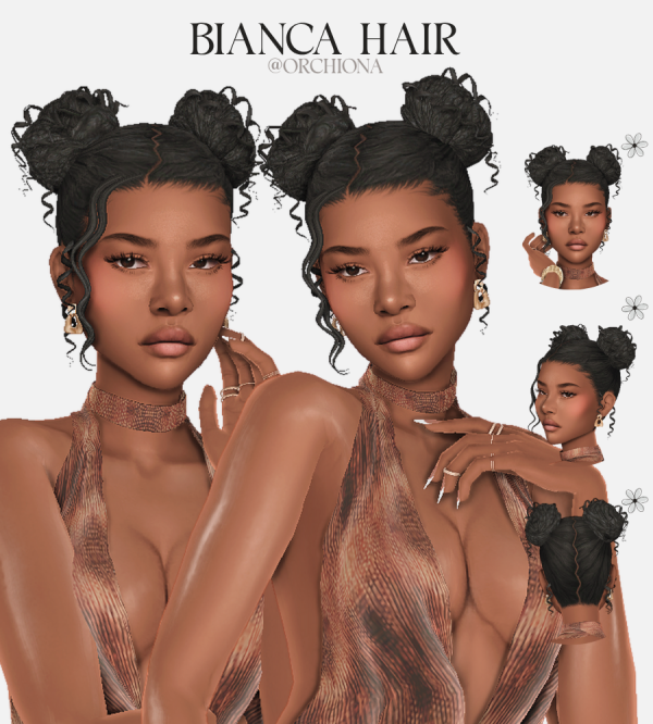 Maxis Match BIANCA HAIR by simsfinds - The Sims 4 Custom Content