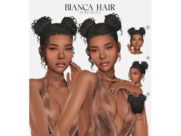 Maxis Match BIANCA HAIR by orchiona_ - The Sims 4 Custom Content