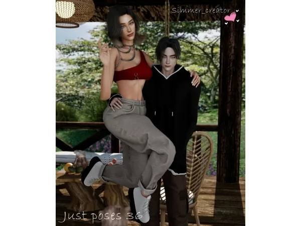 Mix Just poses 36 - The Sims 4 Custom Content
