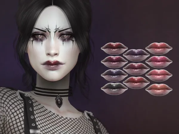 Alpha Nocturne Lipstick - The Sims 4 Custom Content