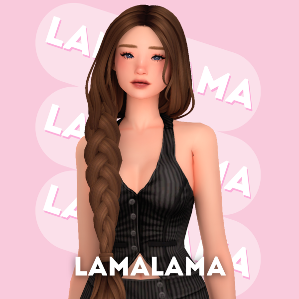 Maxis Match Hair Violet by simsfinds - The Sims 4 Custom Content