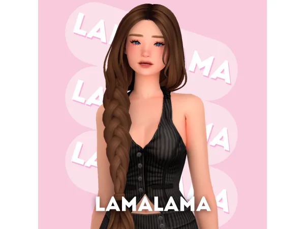 Maxis Match Hair Violet by lamalamalove - The Sims 4 Custom Content