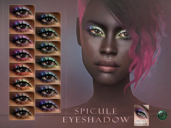 Alpha Spicule Eyeshadow (Standard) - The Sims 4 Custom Content