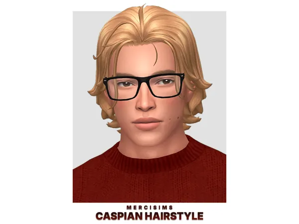 Maxis Match Caspian Hairstyle by Mercisims - The Sims 4 Custom Content