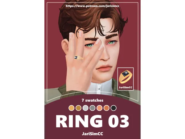 Maxis Match JariSimCC Ring 03 - The Sims 4 Custom Content