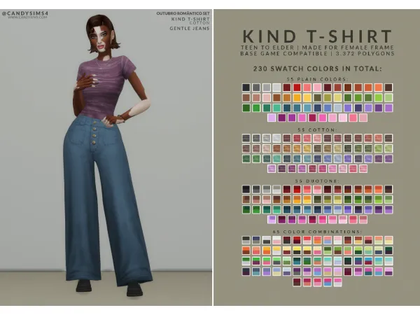 Maxis Match OUTUBRO ROMu00c2NTICO SET PART 1 by candysims4 - The Sims 4 Custom Content